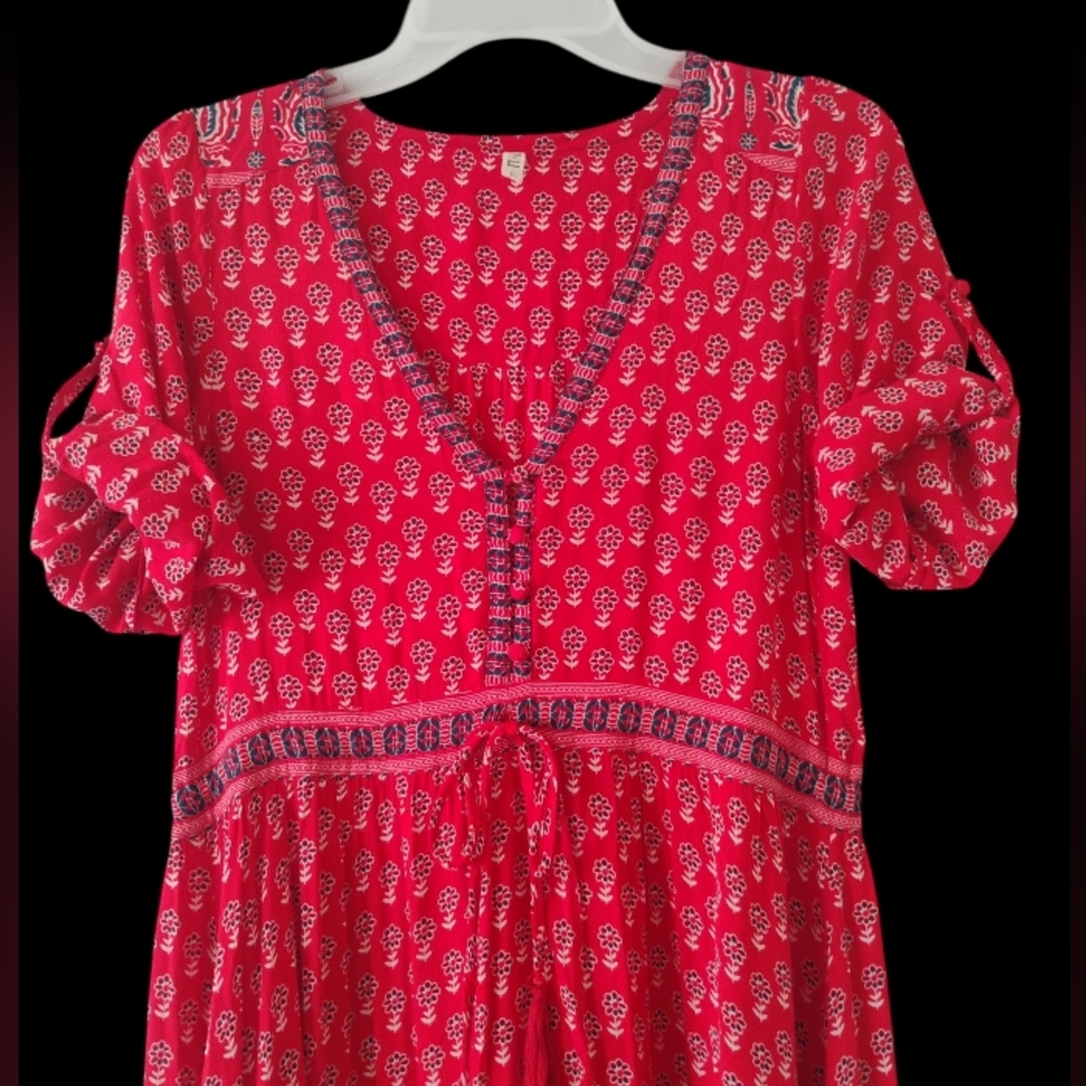 Spell Red Bohemian Dress Size 6 - Picture 3 of 11